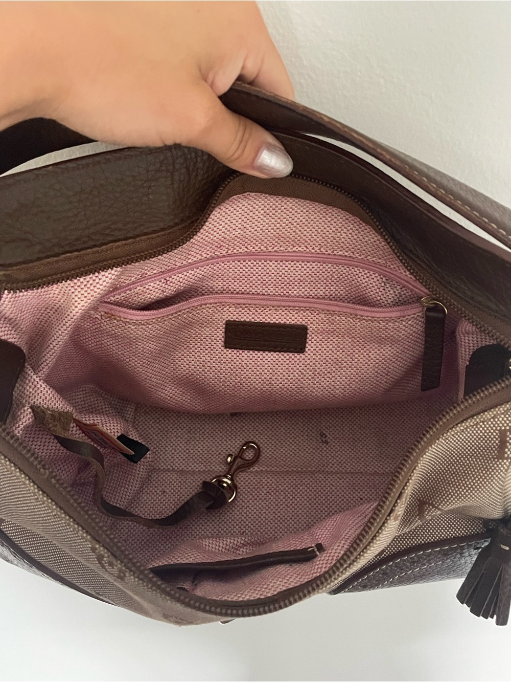 Dooney & Bourke Brown Shoulder Bag - Picture 4 of 4